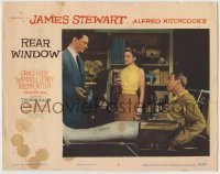 4p713 REAR WINDOW LC #5 1954 Alfred Hitchcock, Wendell Corey talks to Grace Kelly & Jimmy Stewart!