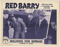 4p717 RED BARRY chapter 1 LC R1948 Buster Crabbe catches the bad guy, Millions For Defense!