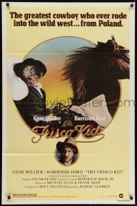 4s465 FRISCO KID 1sh 1979 Robert Aldrich, Harrison Ford, Jewish Rabbi Gene Wilder!