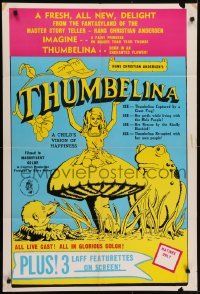 4s918 THUMBELINA 1sh 1970 Hans Christian Andersen story, a fantasy of adventure!