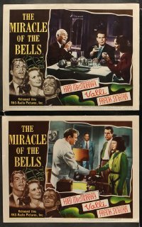 4w935 MIRACLE OF THE BELLS 2 LCs 1948 pretty Alida Valli & Fred MacMurray, Lee J. Cobb!