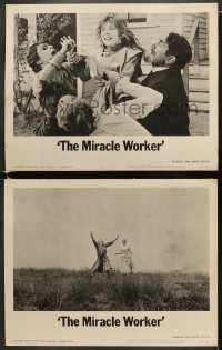 4w936 MIRACLE WORKER 2 LCs 1962 Anne Bancroft as Annie Sullivan & Patty Duke as Helen Keller!