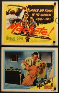 4w282 MACHETE 8 LCs 1958 Mari Blanchard, Albert Dekker, Carlos Rivas, Lee Van Cleef!