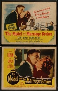 4w306 MODEL & THE MARRIAGE BROKER 8 LCs 1952 Scott Brady, Jeanne Crain, Thelma Ritter