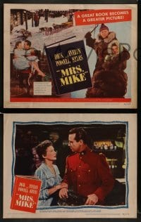 4w311 MRS. MIKE 8 LCs 1949 Evelyn Keyes fights a million miles of north for Mountie Dick Powell!