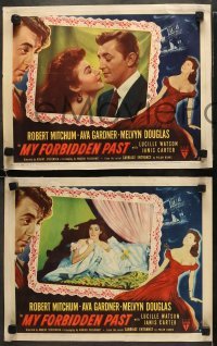 4w318 MY FORBIDDEN PAST 8 LCs 1951 sexy Ava Gardner is the kind of girl who made New Orleans famous