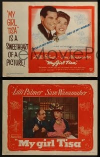 4w319 MY GIRL TISA 8 LCs 1948 Lili Palmer, Sam Wanamaker, a love team you'll fall in love with!