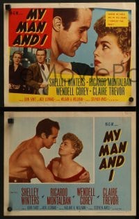 4w320 MY MAN & I 8 LCs 1952 great images of pretty Shelley Winters & Ricardo Montalban!