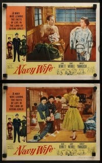 4w326 NAVY WIFE 8 LCs 1956 Joan Bennett is a Navy Wife in the land of Geisha Girls!