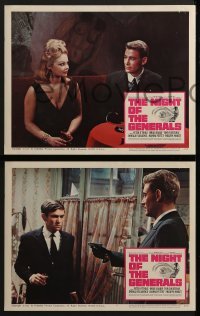 4w331 NIGHT OF THE GENERALS 8 LCs 1967 Anatole Litvak, World War II officer Peter O'Toole!