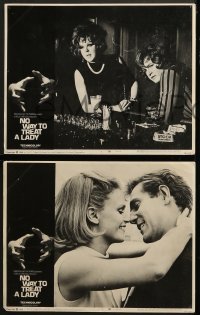 4w593 NO WAY TO TREAT A LADY 6 LCs 1968 Rod Steiger, Lee Remick and George Segal, great images!