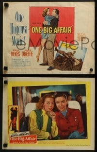 4w344 ONE BIG AFFAIR 8 LCs 1952 Evelyn Keyes, Dennis O'Keefe, the title tells everything!