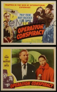 4w348 OPERATION CONSPIRACY 8 LCs 1957 they're trapped in a web of intrigue, mystery & murder!