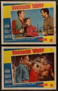 4w360 PASSAGE WEST 8 LCs 1951 cowboy western images of John Payne, Dennis O'Keefe, Arleen Whelan!