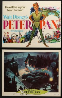 4w365 PETER PAN 8 LCs R1969 Walt Disney animated cartoon fantasy classic, great images!