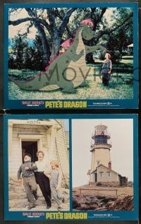 4w367 PETE'S DRAGON 8 LCs 1977 Walt Disney, great cartoon & live action images!