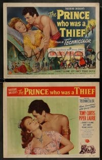 4w375 PRINCE WHO WAS A THIEF 8 LCs 1951 Tony Curtis, sexy Piper Laurie & Susan Cabot, Arabian Nights!