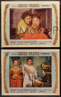 4w797 QUO VADIS 3 LCs 1951 Robert Taylor, sexy Deborah Kerr in Ancient Rome!