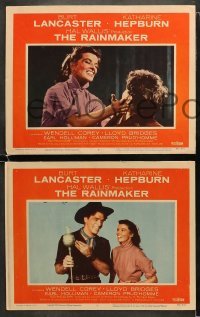 4w799 RAINMAKER 3 LCs 1956 great images of Burt Lancaster & Katharine Hepburn!