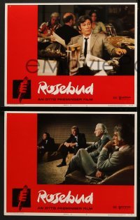 4w394 ROSEBUD 8 LCs 1975 Otto Preminger, Peter O'Toole, Richard Attenborough, Saul Bass art!