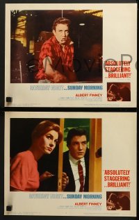 4w400 SATURDAY NIGHT & SUNDAY MORNING 8 LCs 1961 Albert Finney, Field, directed by Karel Reisz!