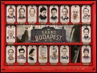 4y431 GRAND BUDAPEST HOTEL DS British quad 2014 Ralph Fiennes, F. Murray Abraham!