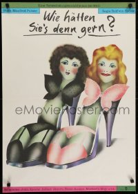 4y196 WIE HATTEN SIE'S DENN GERN East German 23x32 1985 Von Sydow, different art of smiling women!