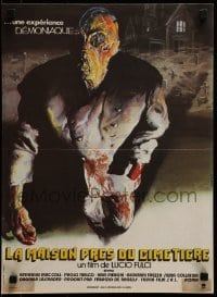 4y675 HOUSE BY THE CEMETERY French 15x24 1982 Lucio Fulci's Quella villa accanto al cimitero!