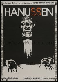 4y765 HANUSSEN Polish 26x38 1989 Istvan Szabo, Klaus-Maria Brandauer, Jakub Erol art!