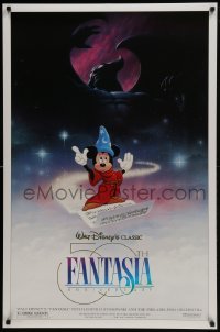 4z334 FANTASIA DS 1sh R1990 Disney classic 50th anniversary commemorative edition!