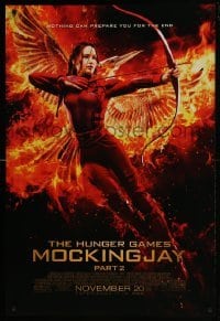 4z452 HUNGER GAMES: MOCKINGJAY - PART 2 IMAX advance DS 1sh 2015 Jennifer Lawrence & fiery phoenix!