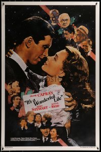 4z480 IT'S A WONDERFUL LIFE Kilian 1sh R1990 James Stewart, Donna Reed, Lionel Barrymore