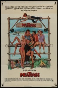 4z595 MEATBALLS 1sh 1979 directed by Ivan Reitman, Bill Murray with sexy women, hot dogs!