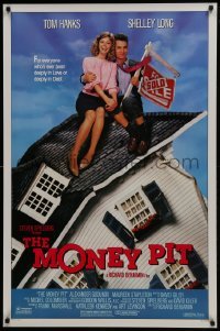 4z611 MONEY PIT 1sh 1986 Steven Spielberg, Tom Hanks & Shelley Long are deeply in love & debt!