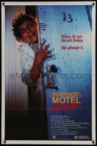 4z616 MOUNTAINTOP MOTEL MASSACRE 1sh 1986 please do not disturb Evelyn, she already is!