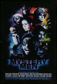 4z630 MYSTERY MEN DS 1sh 1999 Ben Stiller, Janeane Garofalo, William H. Macy, Paul Reubens!