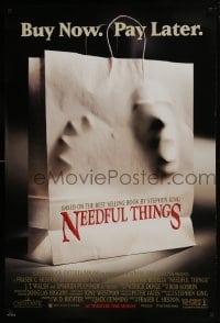 4z638 NEEDFUL THINGS advance DS 1sh 1993 Stephen King, buy now, pay later, creepy image!