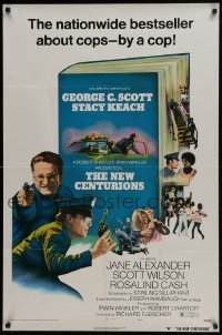 4z641 NEW CENTURIONS style A 1sh 1972 George Scott, Stacy Keach, a story about cops written by a cop