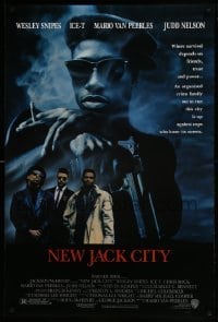 4z642 NEW JACK CITY DS 1sh 1991 Wesley Snipes, Ice-T, Mario Van Peebles, Judd Nelson