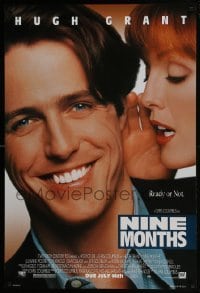 4z647 NINE MONTHS style B advance DS 1sh 1995 pretty Julianne Moore whispers to Hugh Grant!