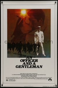 4z652 OFFICER & A GENTLEMAN 1sh 1982 Richard Gere & Debra Winger in love & in the U.S. Navy!