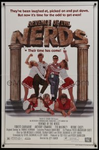 4z735 REVENGE OF THE NERDS 1sh 1984 Robert Carradine & Anthony Edwards get even with jocks!