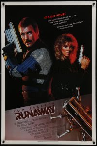 4z763 RUNAWAY 1sh 1984 Tom Selleck & Cynthia Rhodes battle against killer machines!