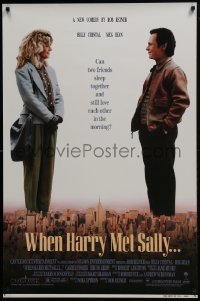 4z964 WHEN HARRY MET SALLY 1sh 1989 giant Billy Crystal & sexy Meg Ryan over New York City!