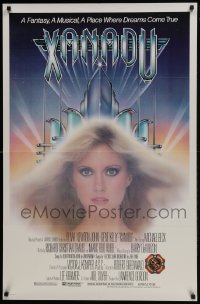 4z993 XANADU 1sh 1980 super-sexy Olivia Newton-John in a place where dreams come true!