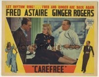 5b589 CAREFREE LC 1938 Ginger Rogers between Fred Astaire & doctor Walter Kingsford, Irving Berlin!