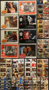 5d169 LOT OF 127 LOBBY CARDS 1950s-1990s incomplete sets from a variety of different movies!