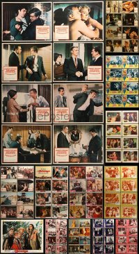 5d172 LOT OF 105 LOBBY CARDS 1960s complete sets of cards from a variety of different movies!