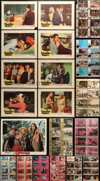 5d170 LOT OF 113 LOBBY CARDS 1960s complete sets of cards from a variety of different movies!