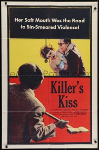 5k445 KILLER'S KISS 1sh 1955 early Stanley Kubrick noir set in New York's Clip Joint Jungle!